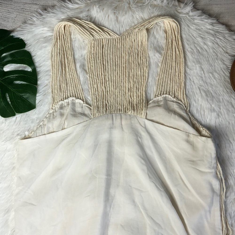 Surf Gypsy Crochet Macrame Fringe Tank Top Medium - Picture 12 of 12